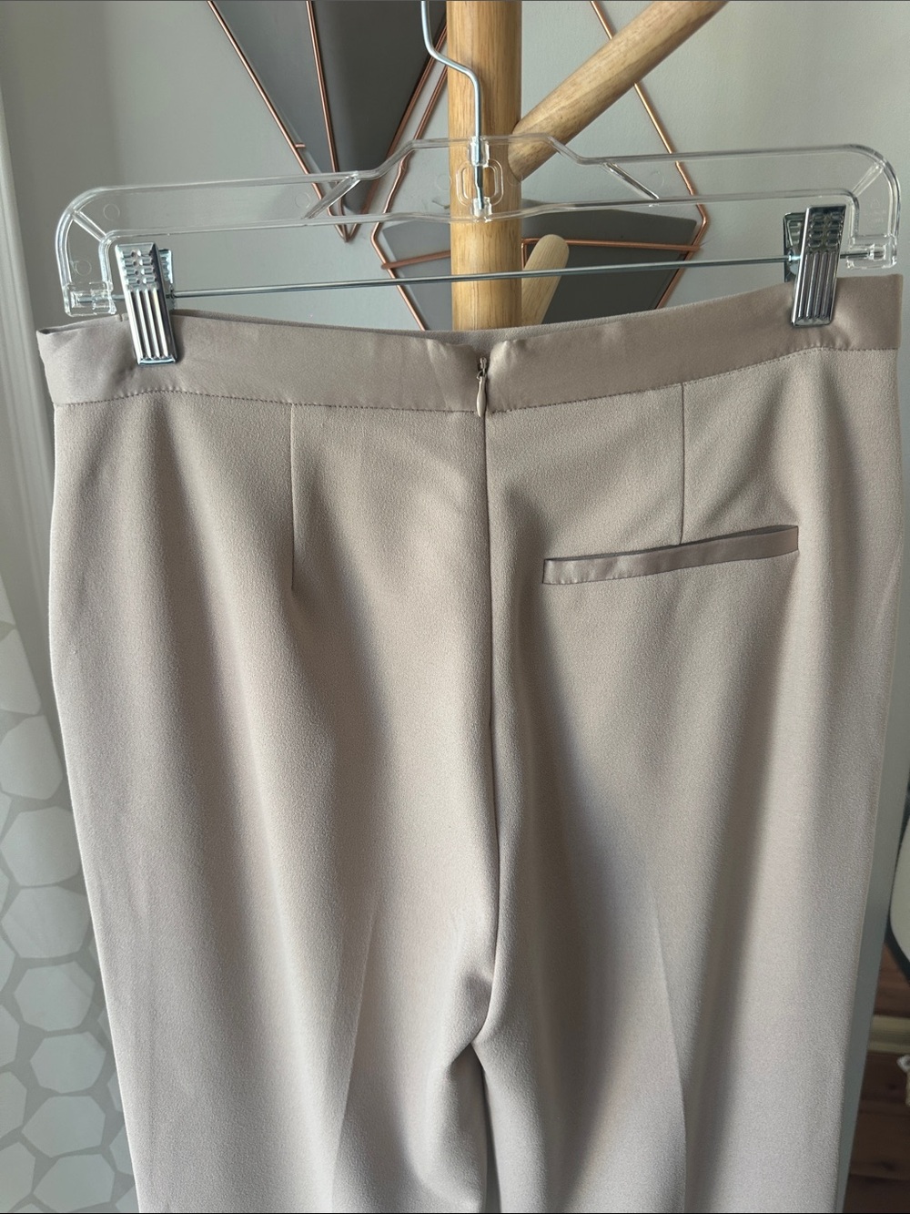 NWT TRUTH by Republic Wide-Leg Light Taupe Beige Dress Work Pants Office Size 6 - Picture 6 of 14